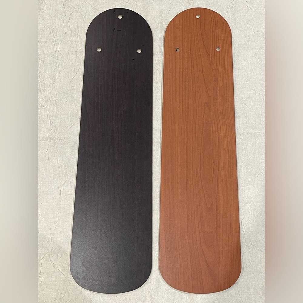 Ceiling Fan Blades 5 Pack Reversible one side light Oak other side Dark oak 22”
